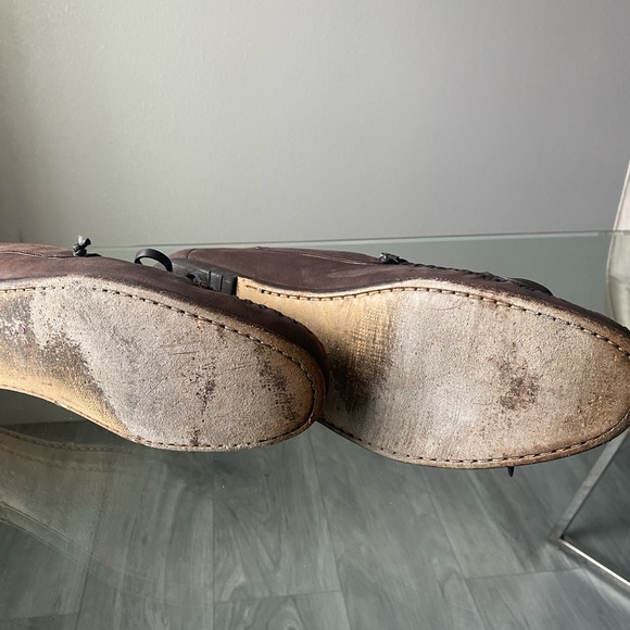 Mens Ferragamo brown loafer shoes in size 9 main image 4